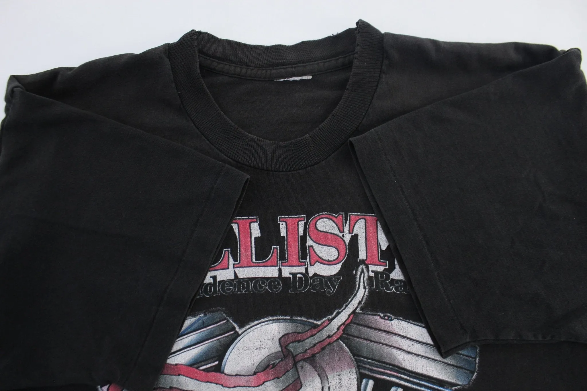 1987 Hollister Independence Day Rally Biker Graphic T-Shirt