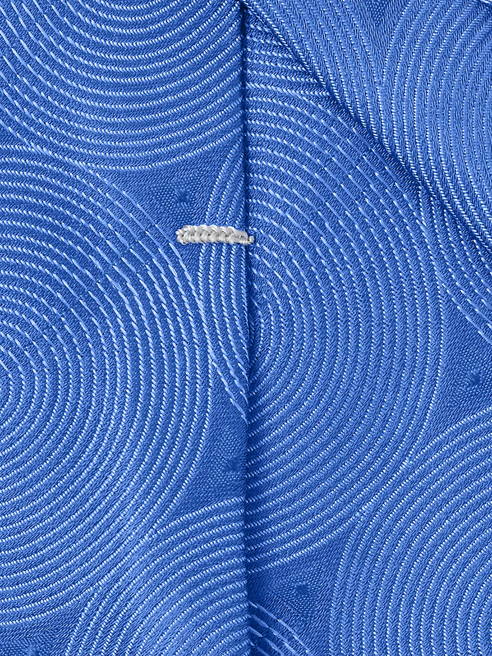 Circles Woven Silk Tie - Blue