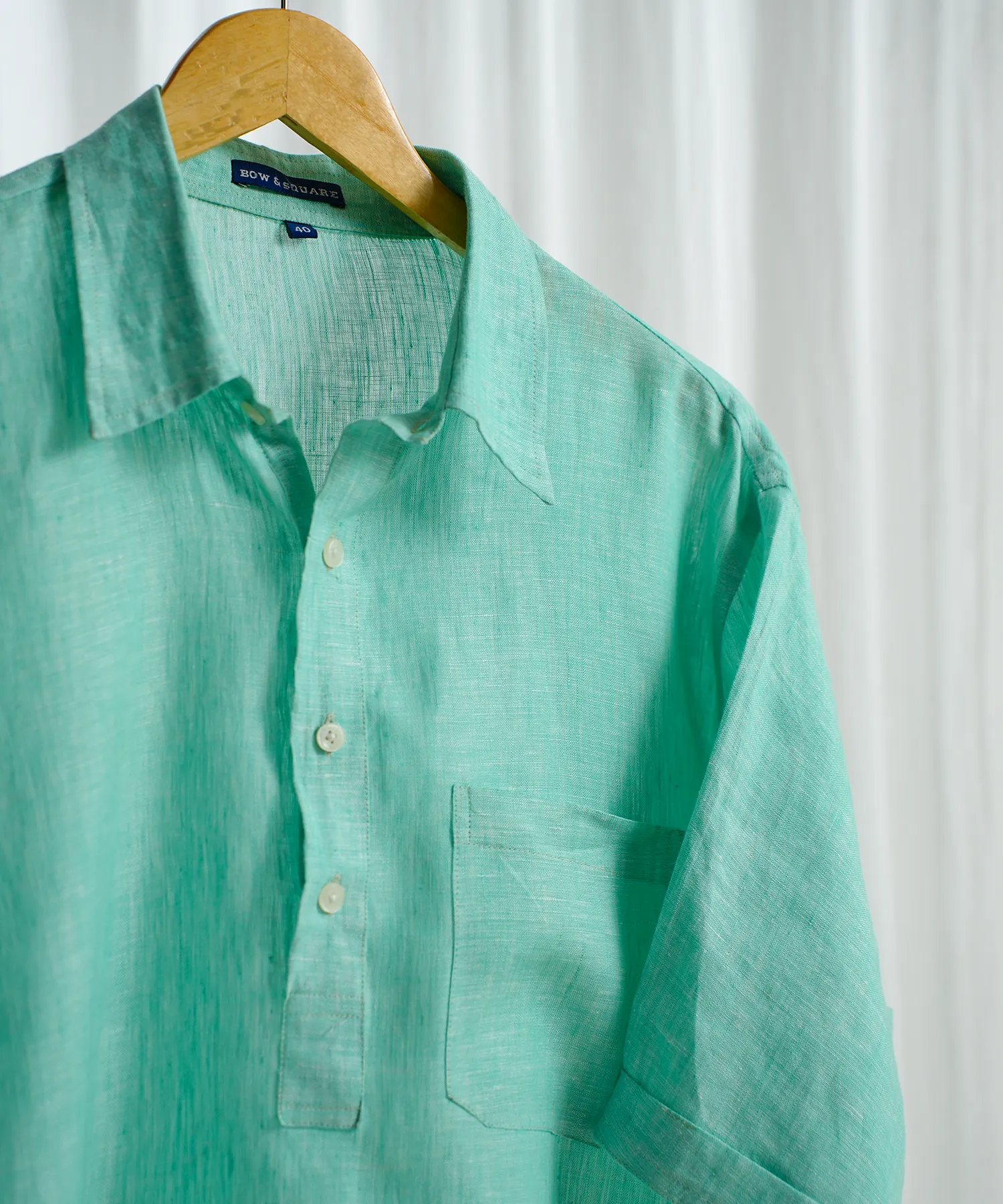 Classic Ocean Green Linen