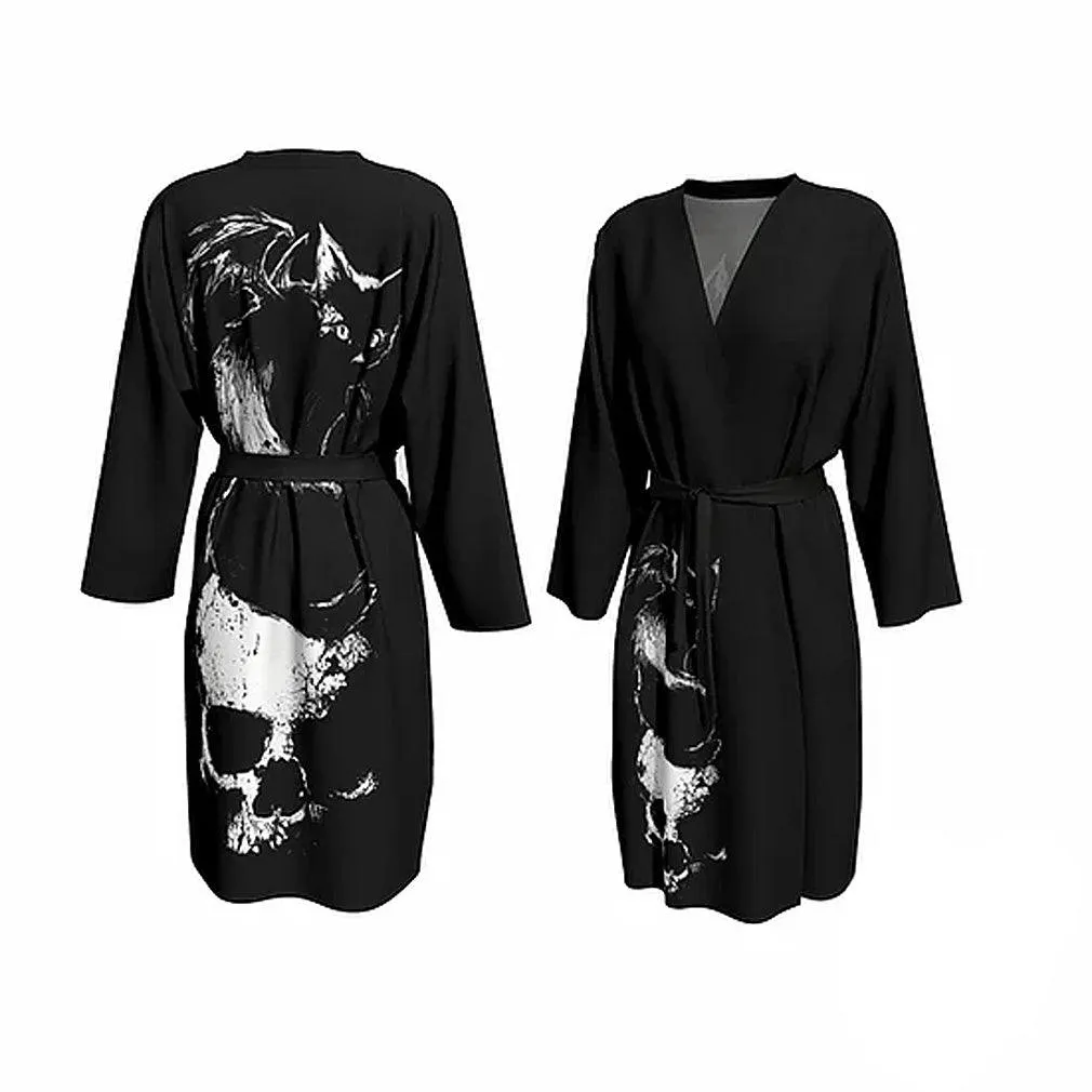 Mayhem Clothing - Grimalkin's Dark Thoughts  -  Peignoir