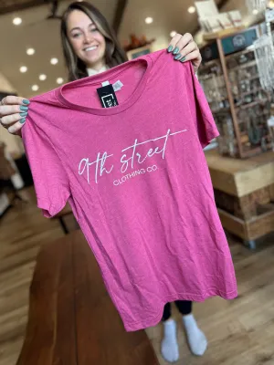 "9th Street Clothing Co." Script Tee