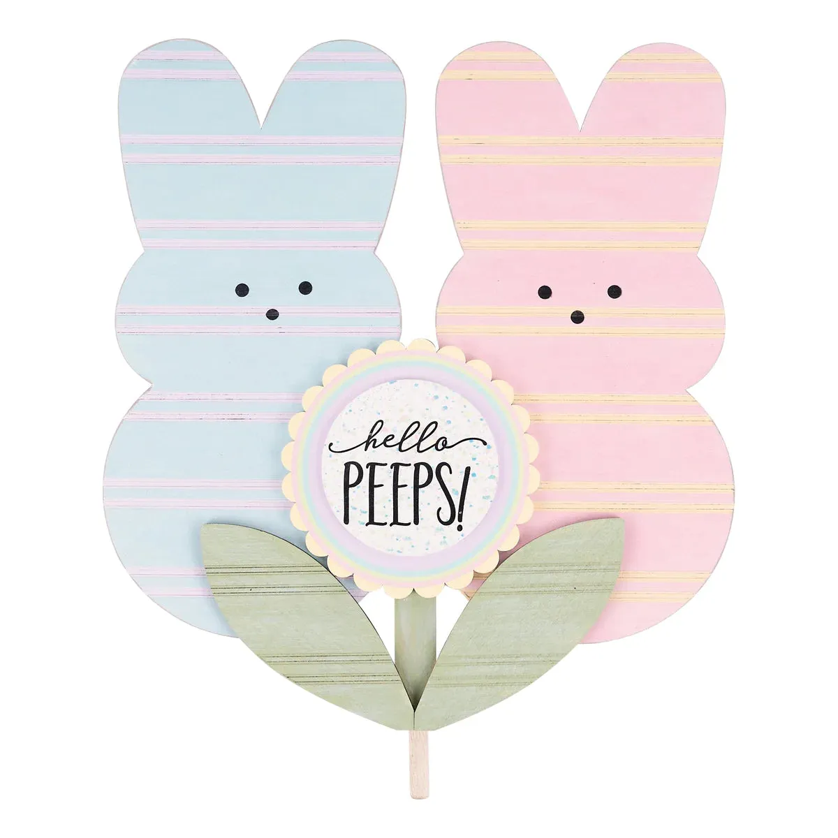 Striped Hello Peeps Topper